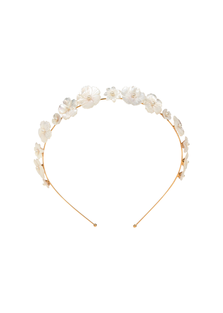 Jenna Headband in Mother of Pearl
