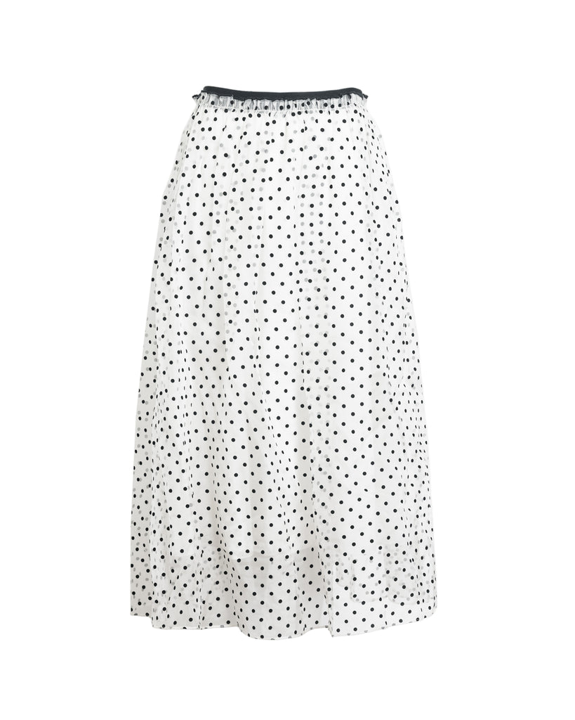 Ainsley Skirt in Cream & Black Multi