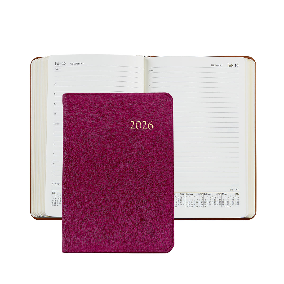 2026 Goatskin Leather Daily Journal