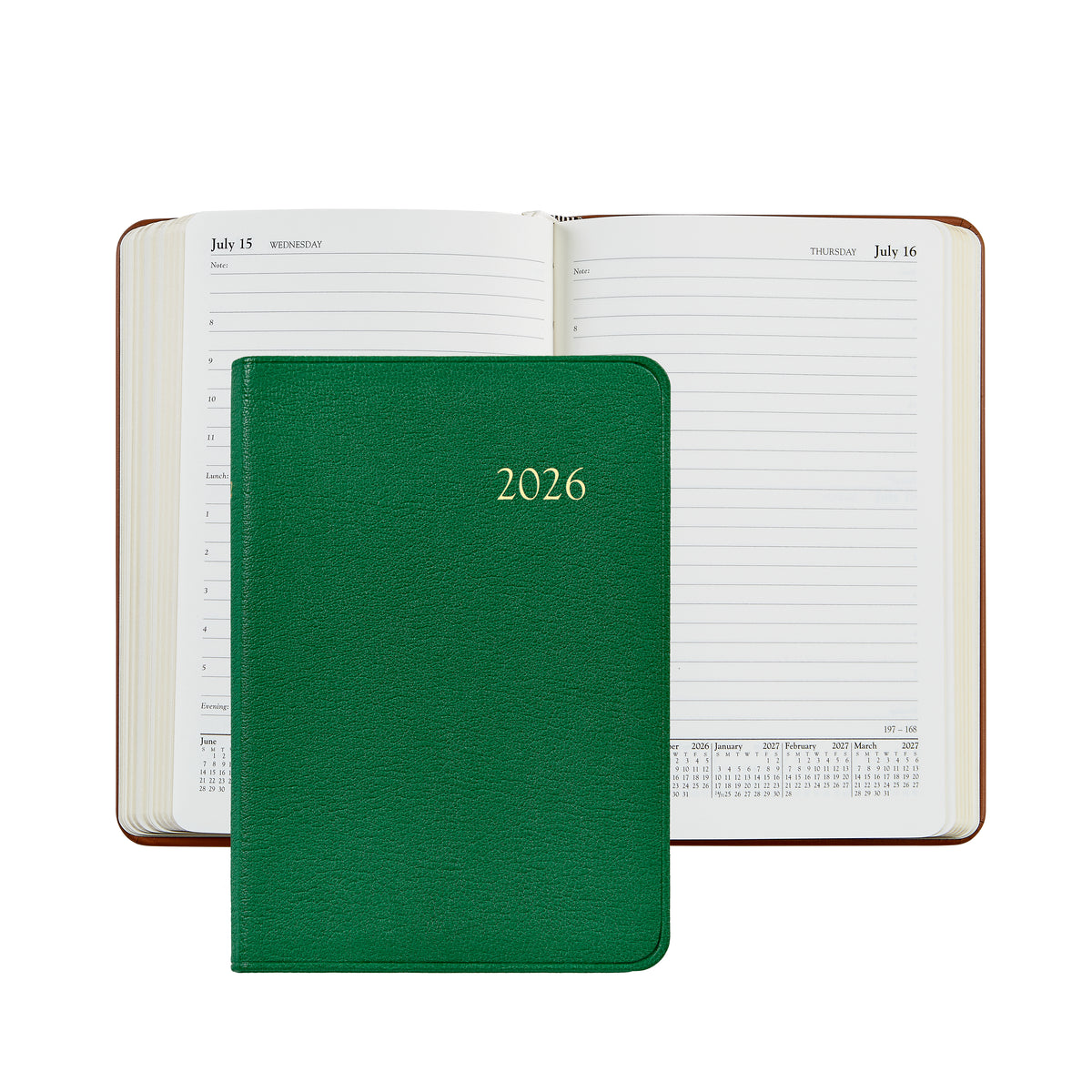 2026 Goatskin Leather Daily Journal