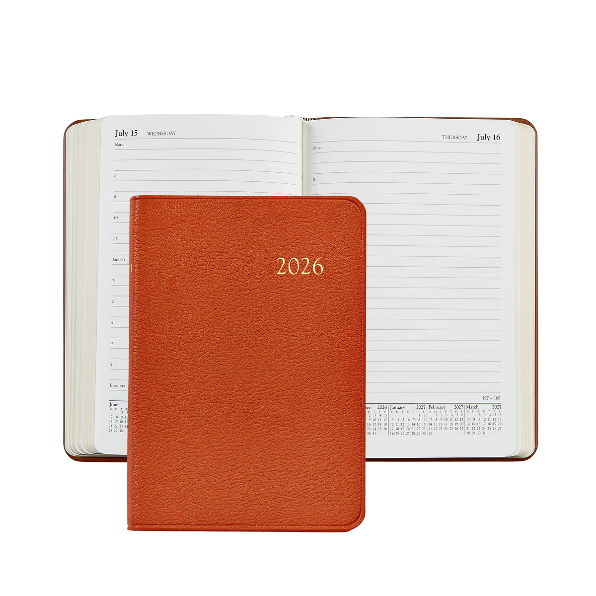 2026 Goatskin Leather Daily Journal