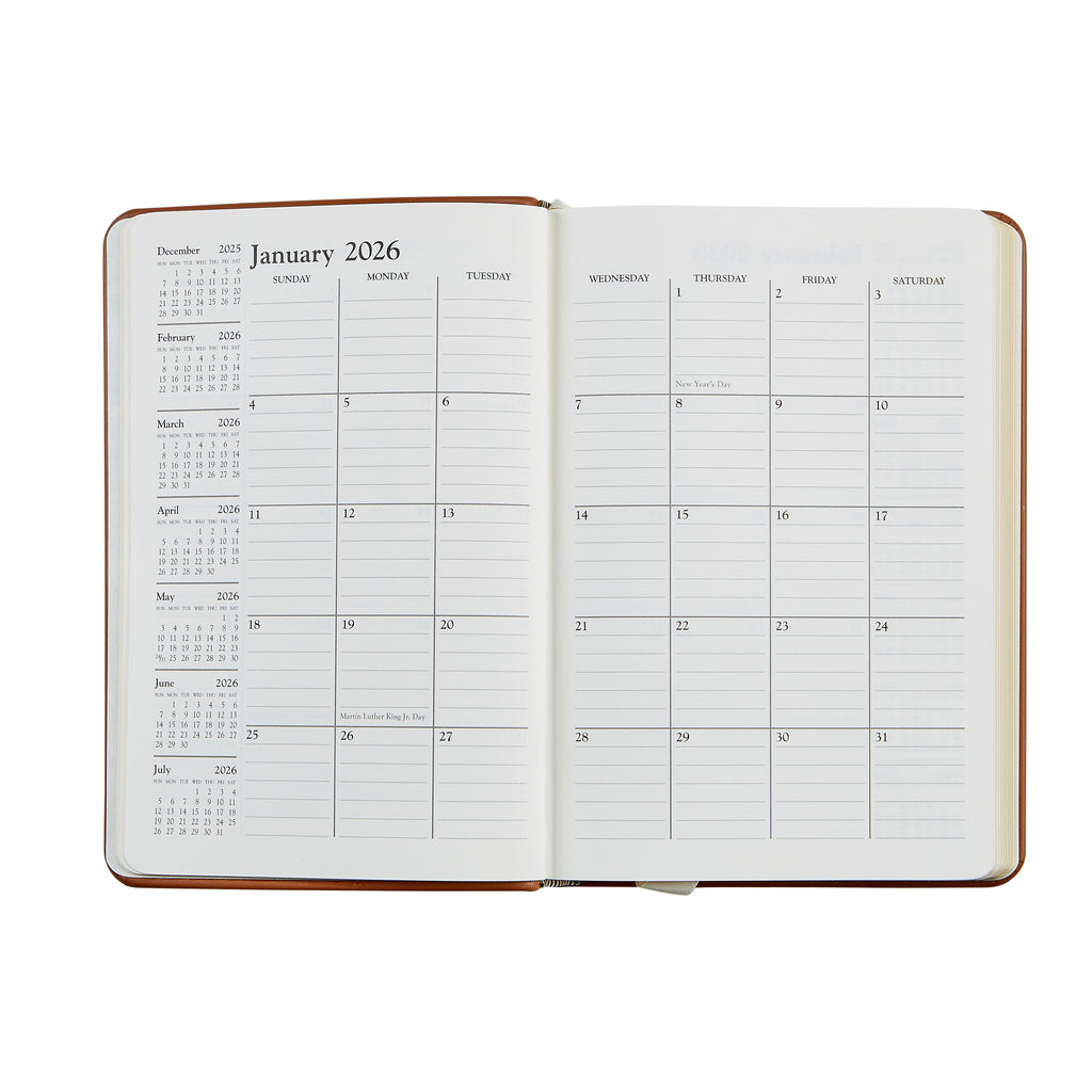 2026 Goatskin Leather Daily Journal