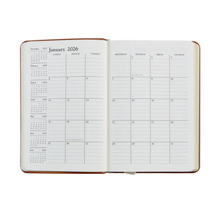 2026 Goatskin Leather Daily Journal