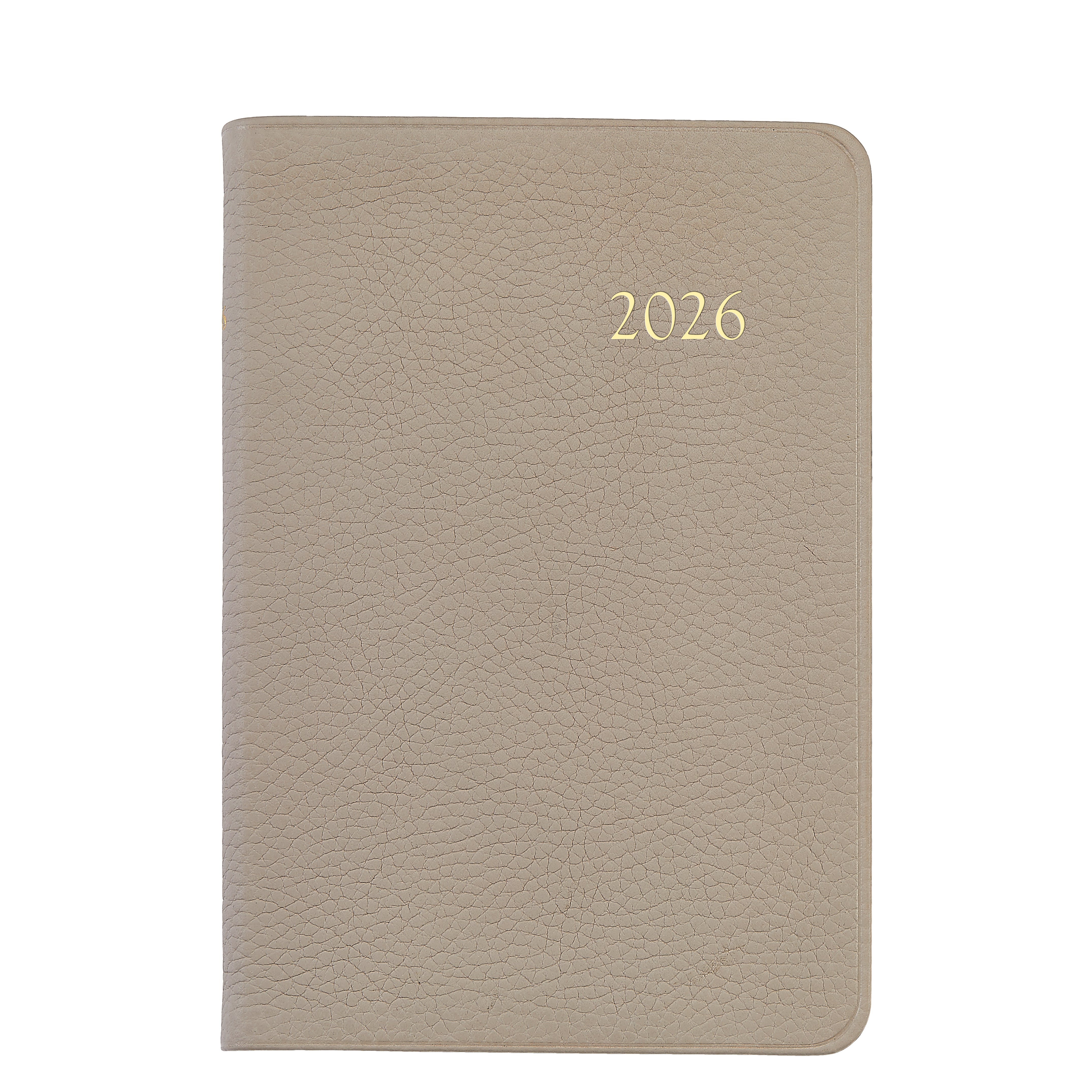 2026 Daily Journal in Beechwod Pebble Grain Leather