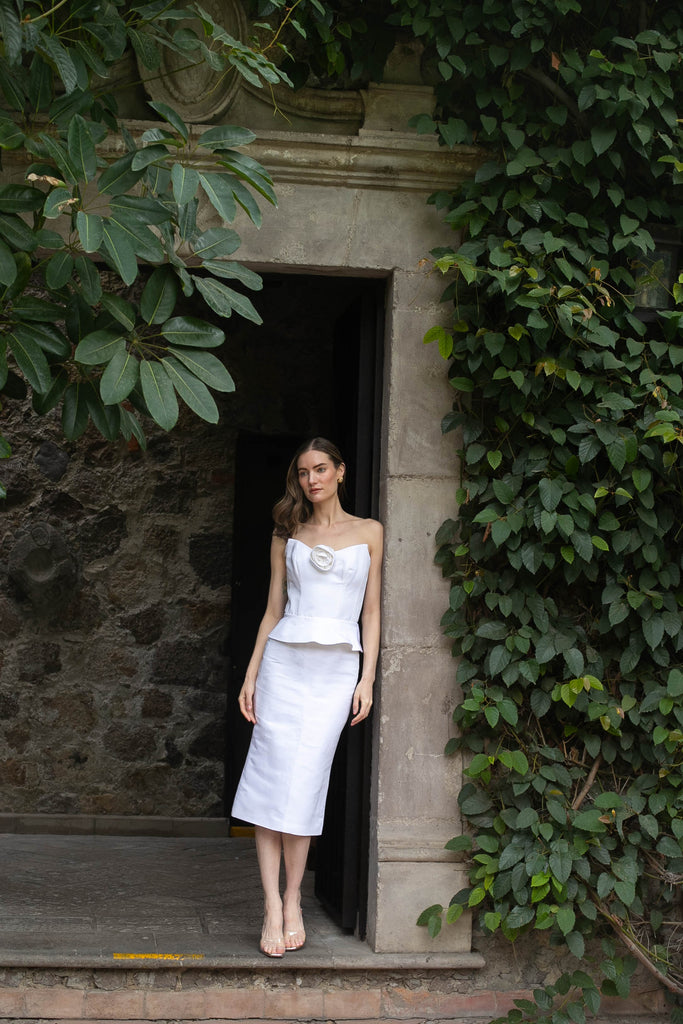 Delicias Skirt in White