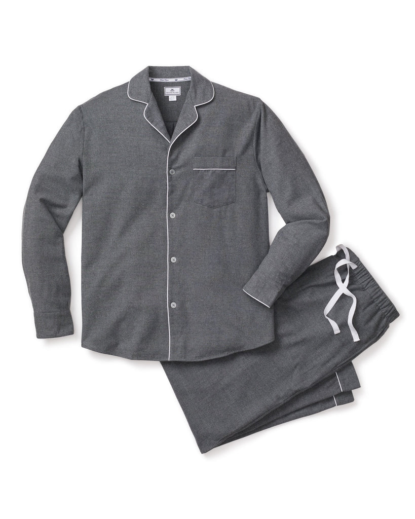 Men’s Flannel Pajama Set in Grey