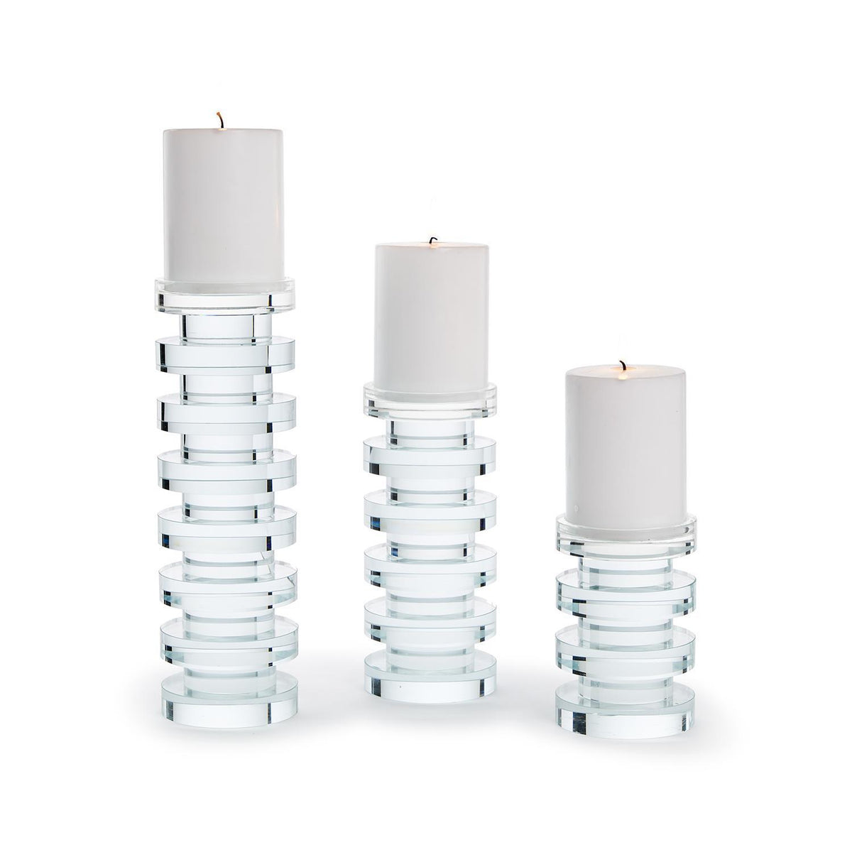 Crystal Candle Holder, Set of 3