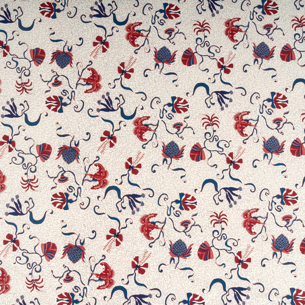 Fleur Des Indes Tablecloth in Blue & Red
