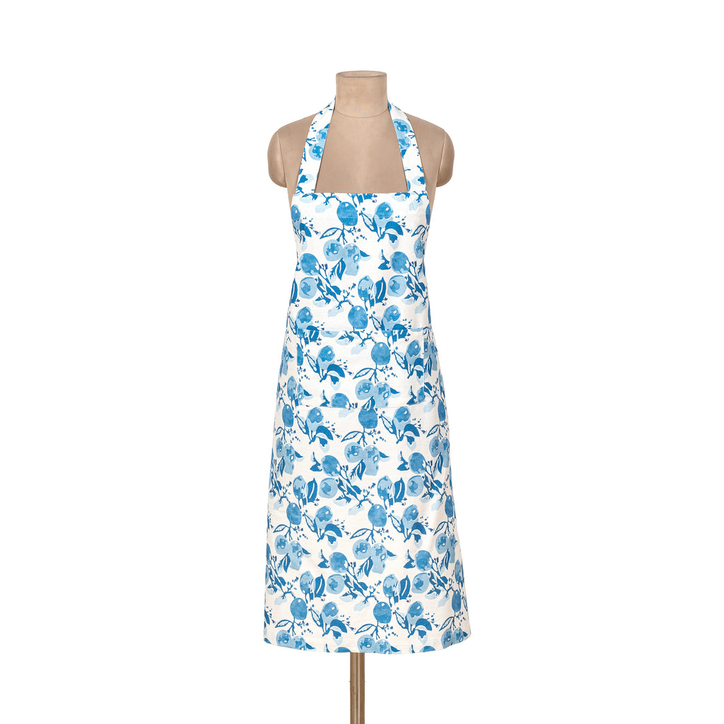Citron Apron in Bleu