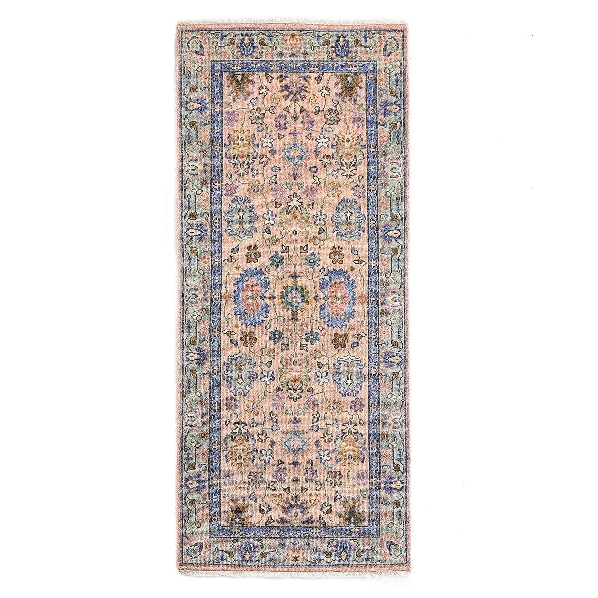 Ankara Rug Runner in Peach