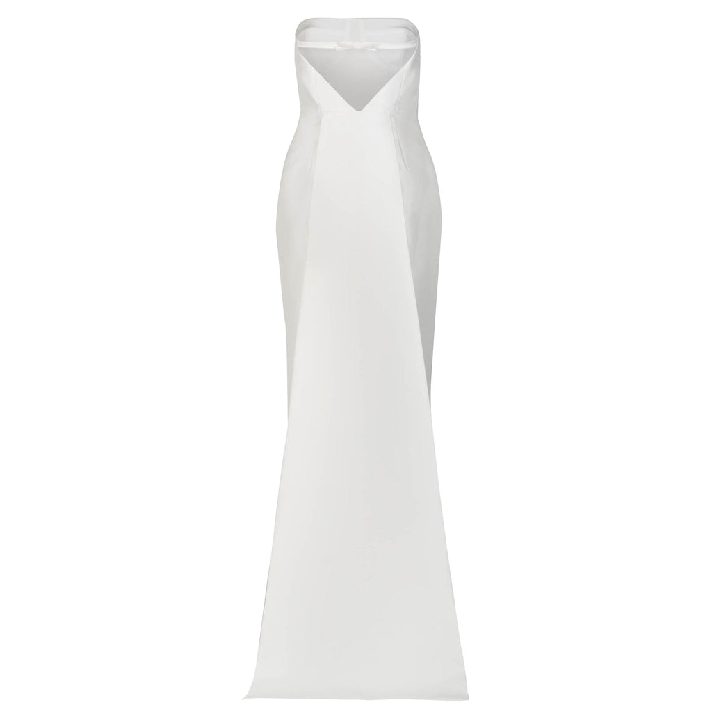 Elizabeth Dress in Ivory Mikado