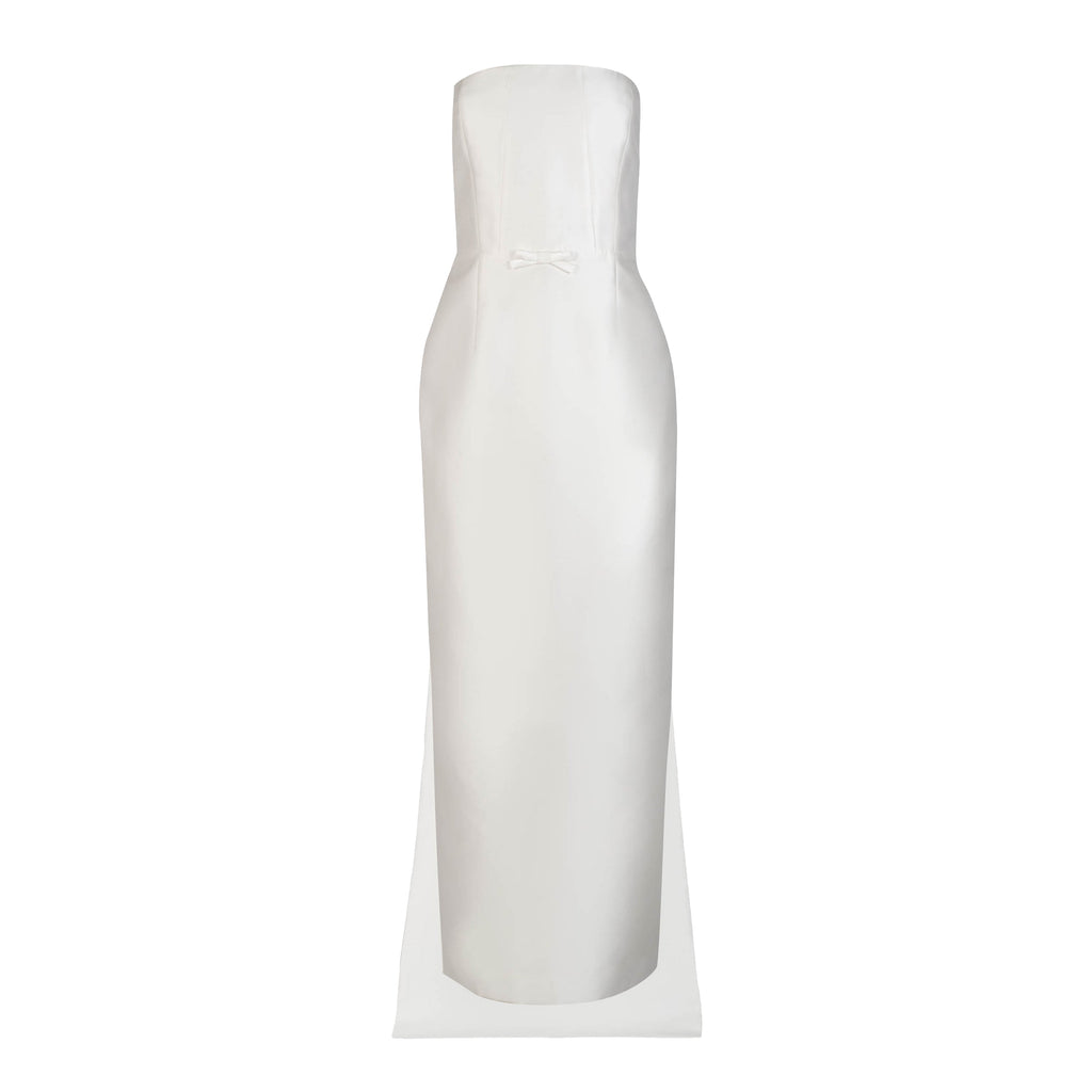 Elizabeth Dress in Ivory Mikado