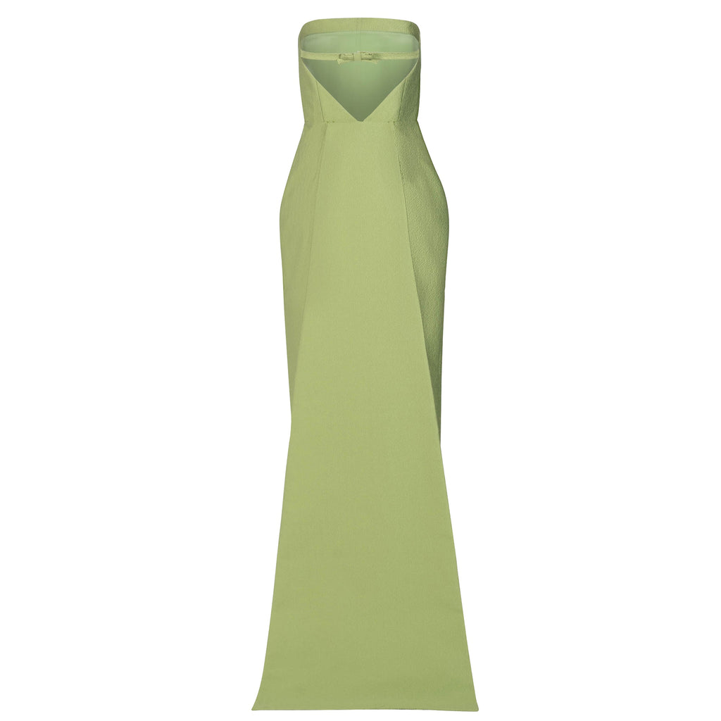 Elizabeth Dress in Leaf Brocade
