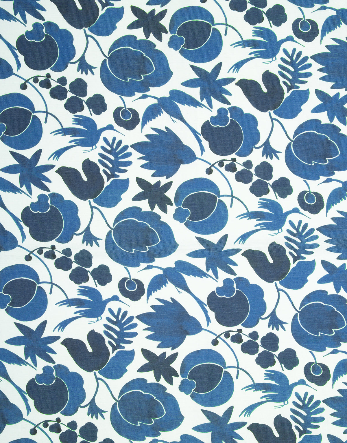 Apron With Pocket in Wildbird Blue