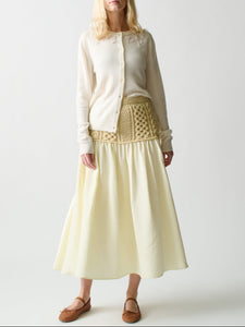 Mekas Knit Combo Drop Waist Skirt Skirt Lingua Franca