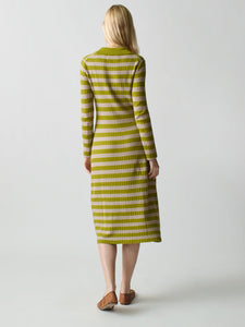 Morrissey Textured Stripe Dress Dress Lingua Franca