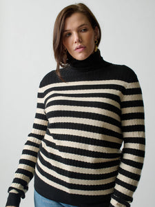 Morrissey Stripe Turtleneck Shirts & Tops Lingua Franca