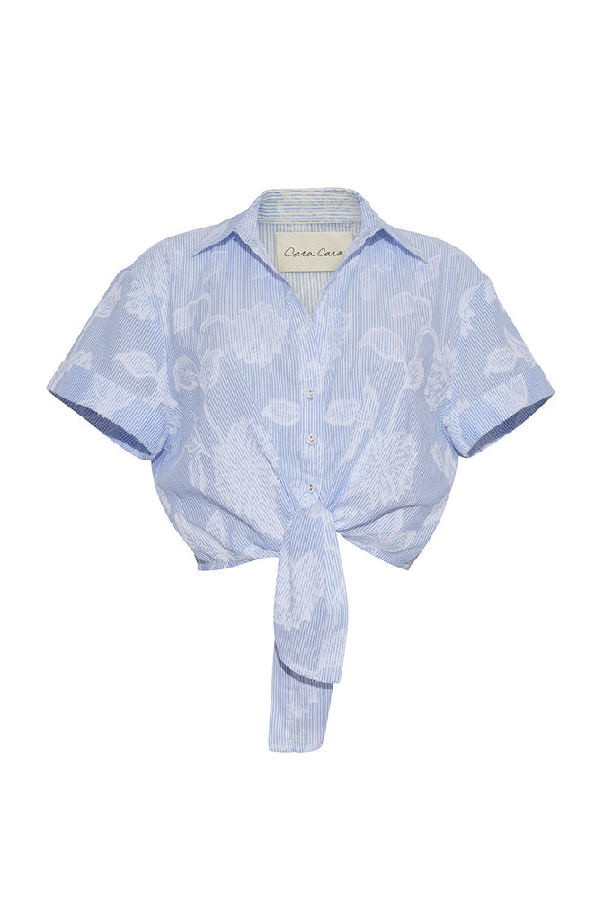 Asbury Top in Floral Clip Jacquard