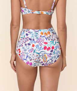 The Super High Waist Bikini Bottom in Botanical Floral