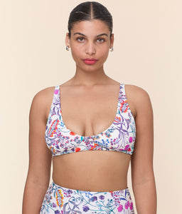 The Mila Bikini Top in Botanical Floral