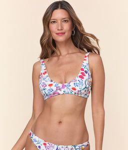 The Mila Bikini Top in Botanical Floral