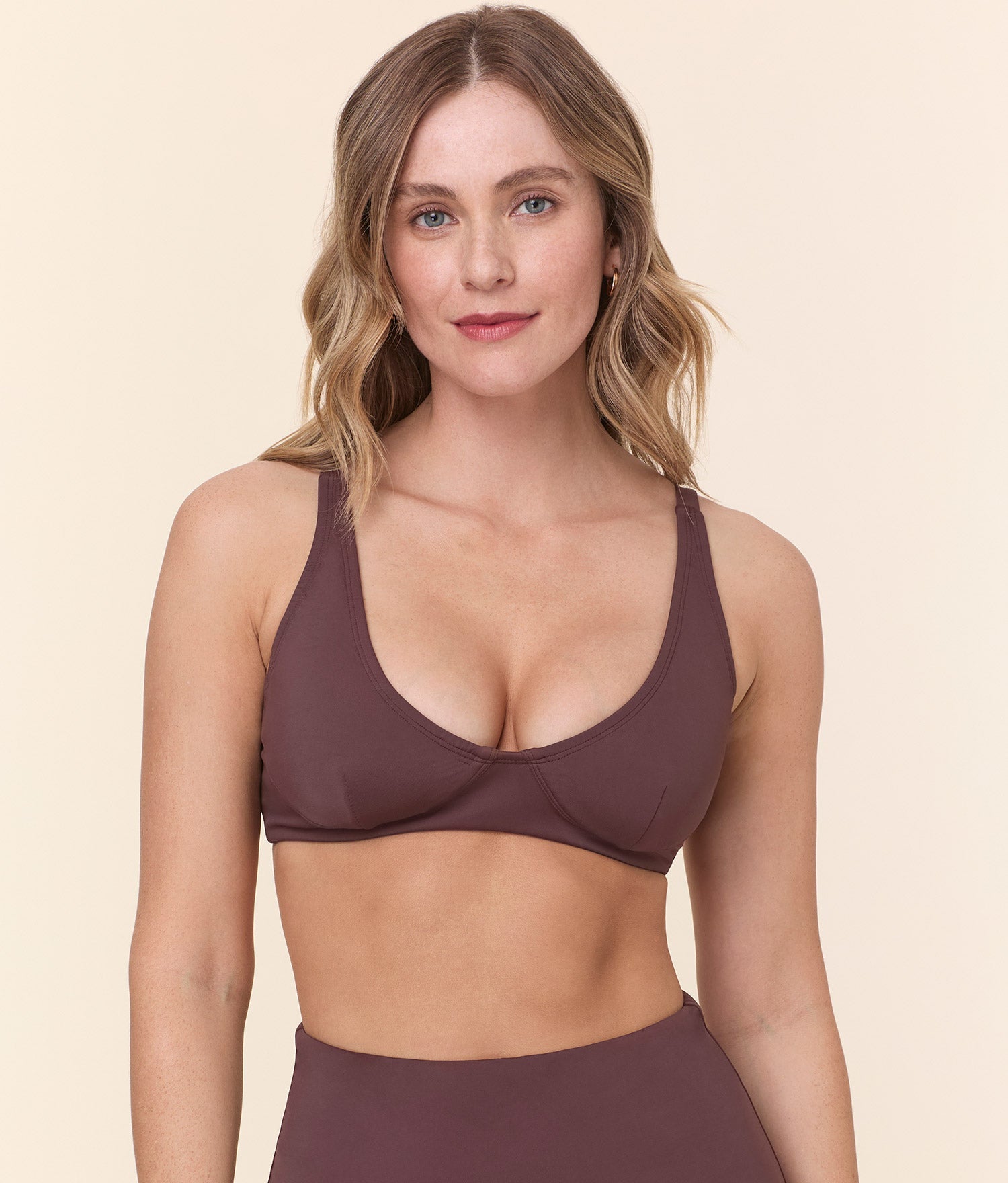 The Mila Bikini Top in Mink