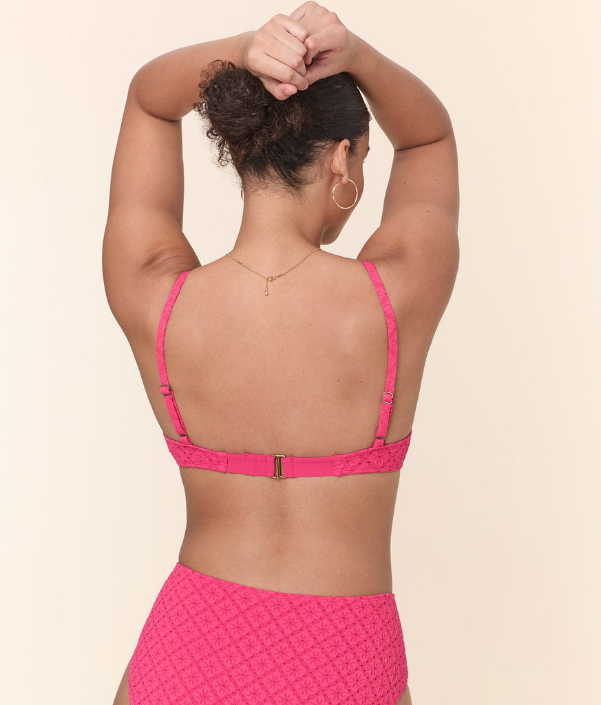 The Bermuda Bikini Top in Begonia