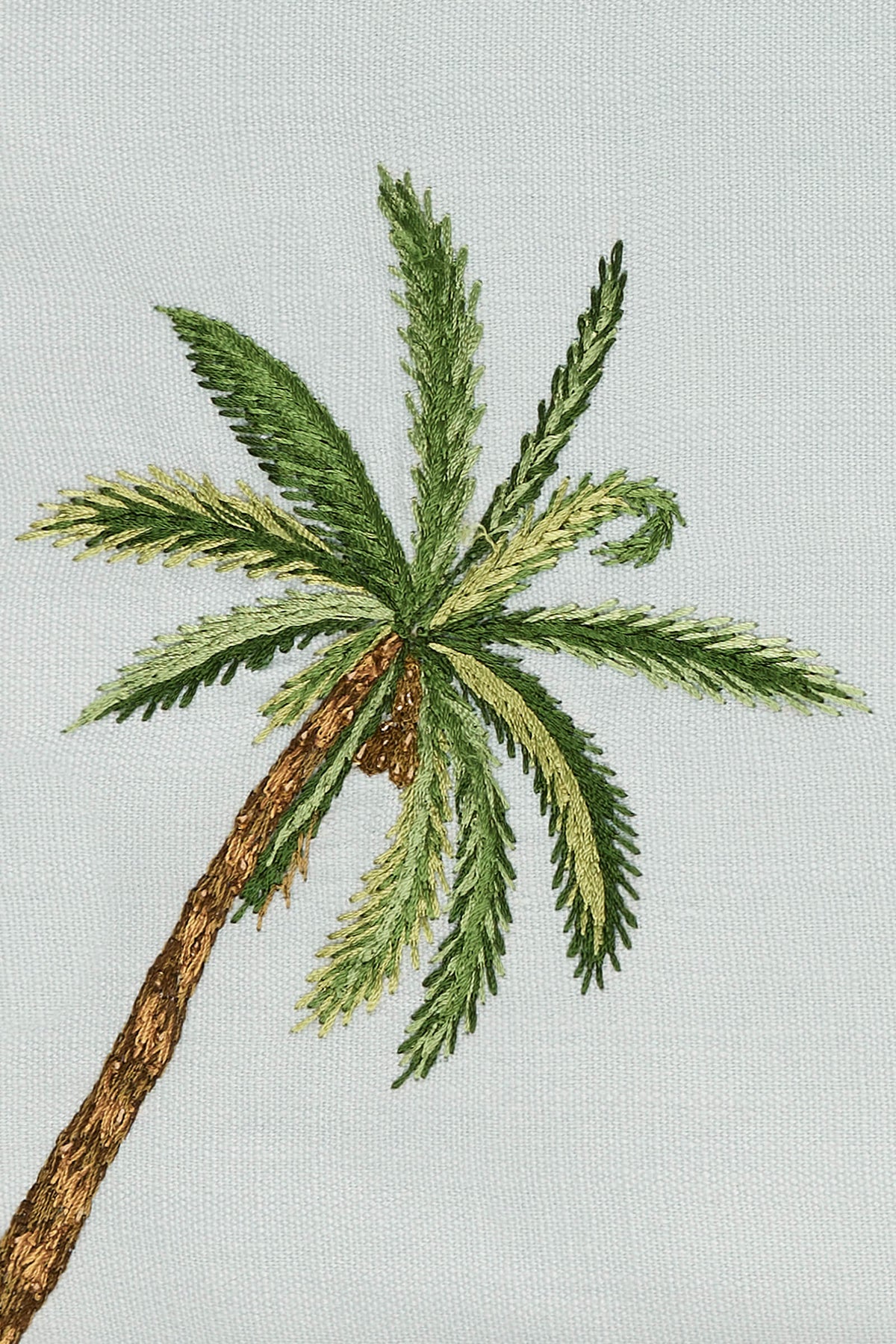 Tamar Challah Cover, Shabbat Shalom in Powder Blue