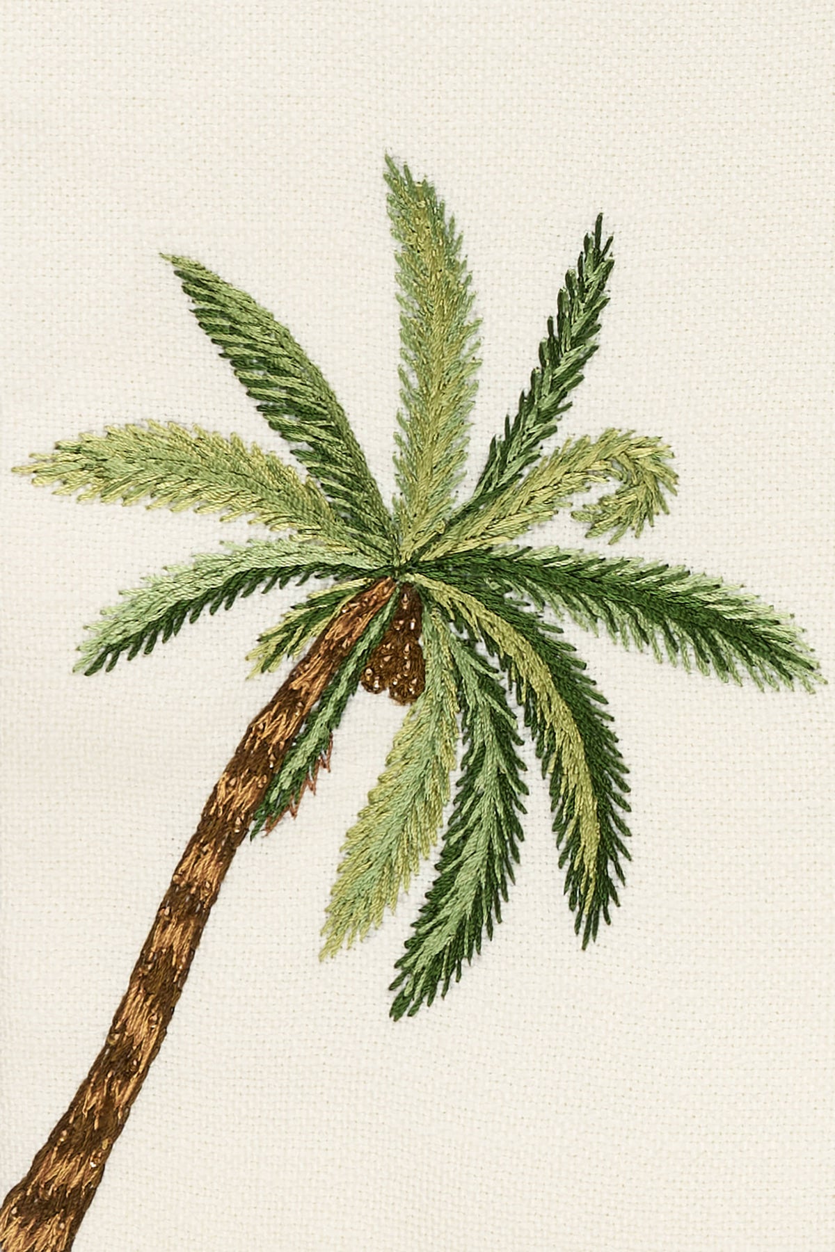 Tamar Challah Cover, Shabbat Shalom in Ivory