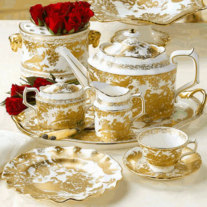 Aves Gold Tea Cup & Saucer