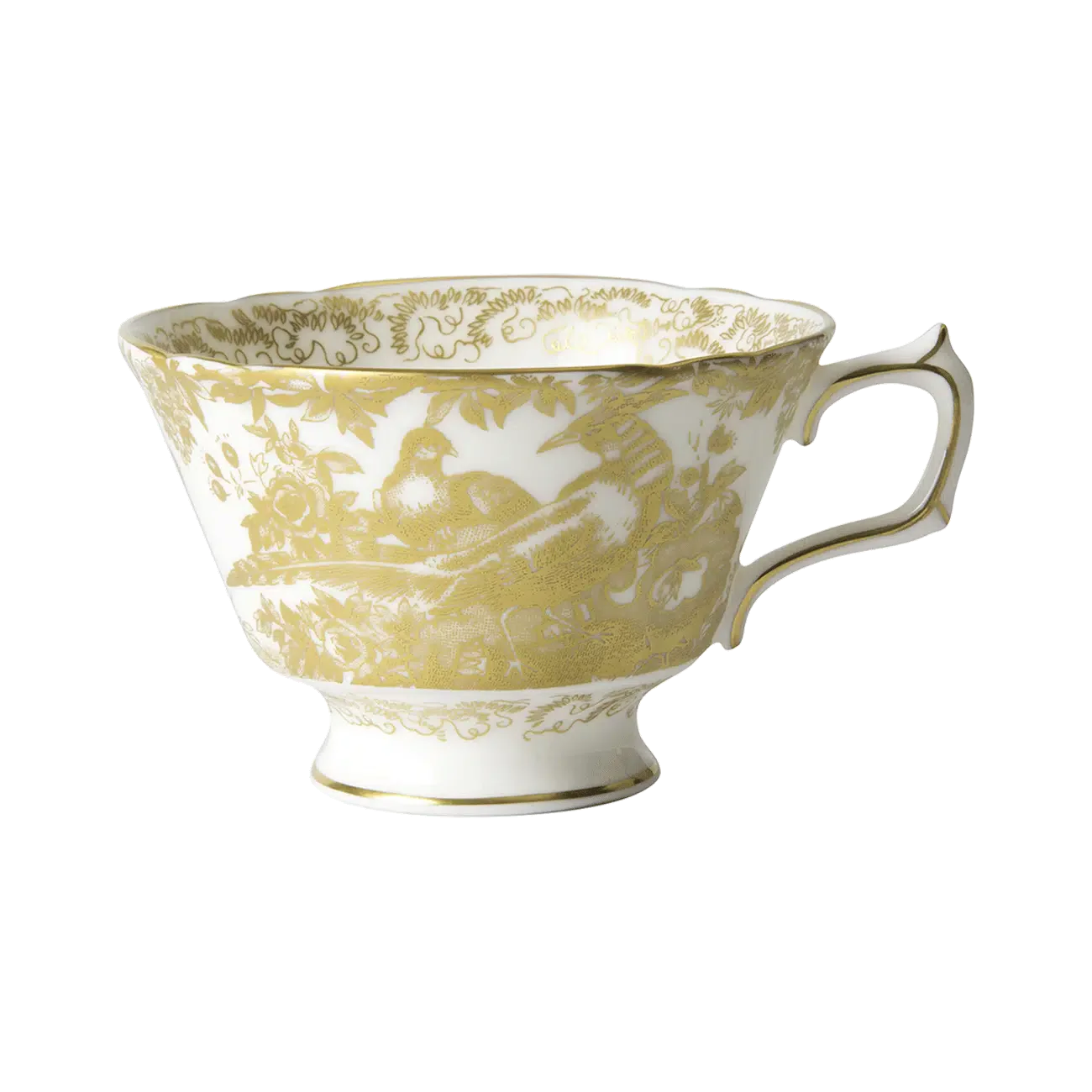 Aves Gold Tea Cup & Saucer