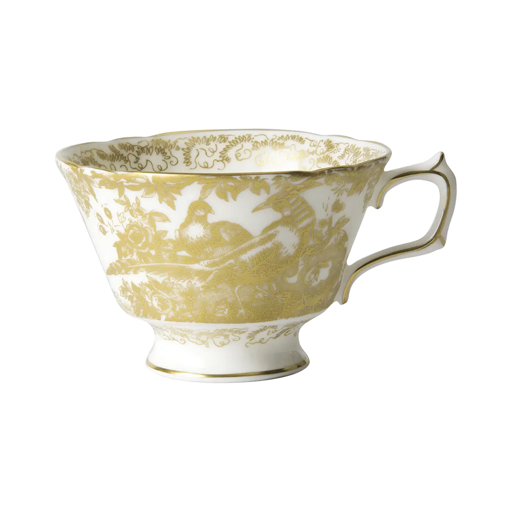 Aves Gold Tea Cup & Saucer