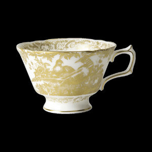 Aves Gold Tea Cup & Saucer