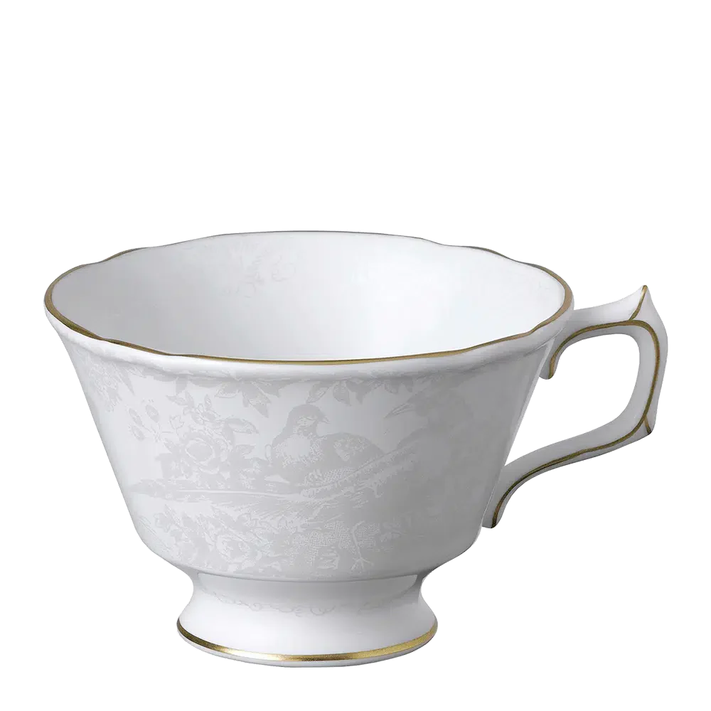 Aves Pearl Tea Cup & Saucer