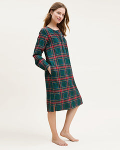 Women’s Brushed Twill Beatrice Nightgown in Kensington Tartan