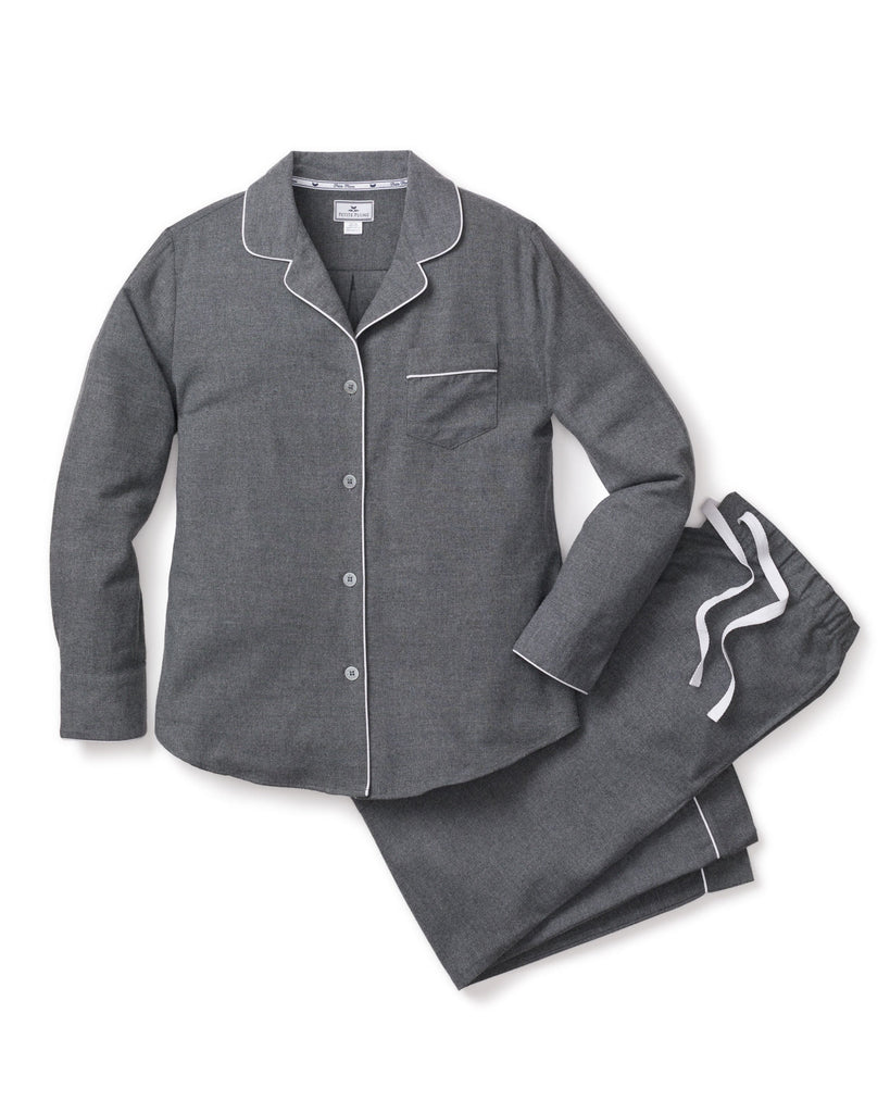 Women’s Flannel Pajama Set in Grey