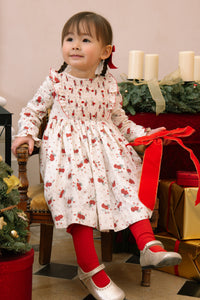 Anastasia Christmas Smocked Dress