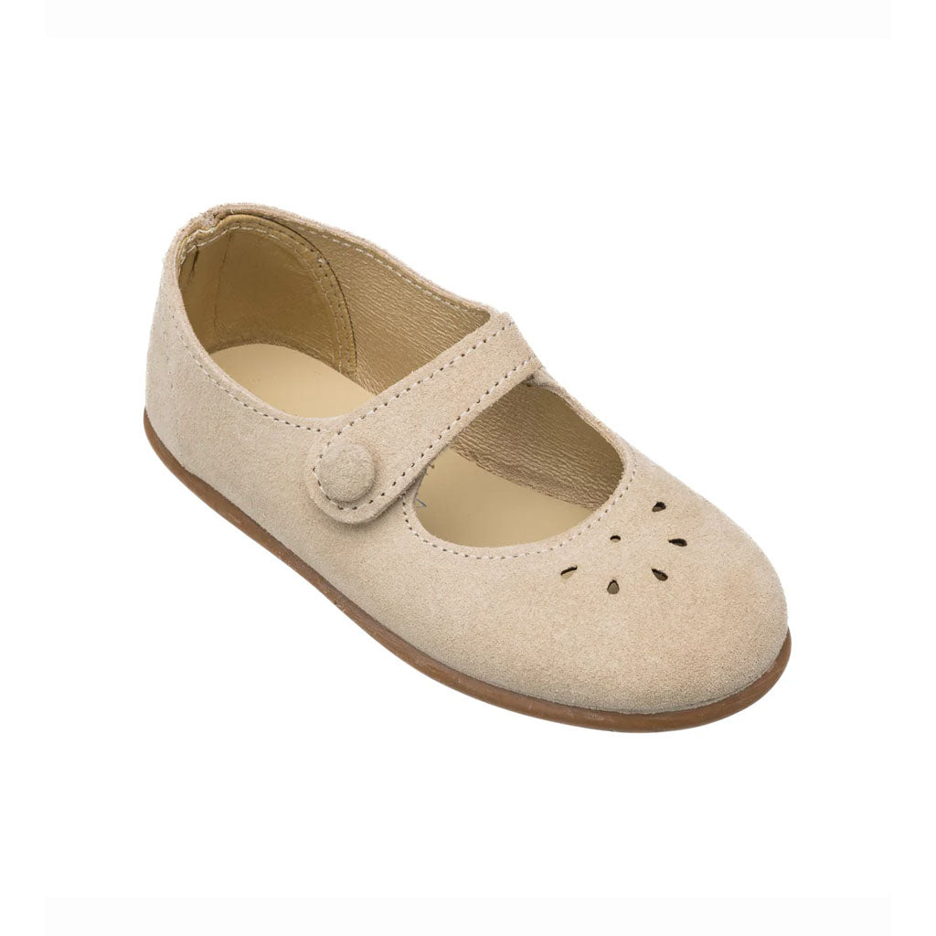 Andi Mary Jane Suede Beige
