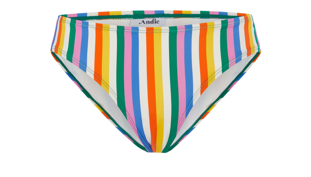 The Classic Bikini Bottom in Rainbow Stripe