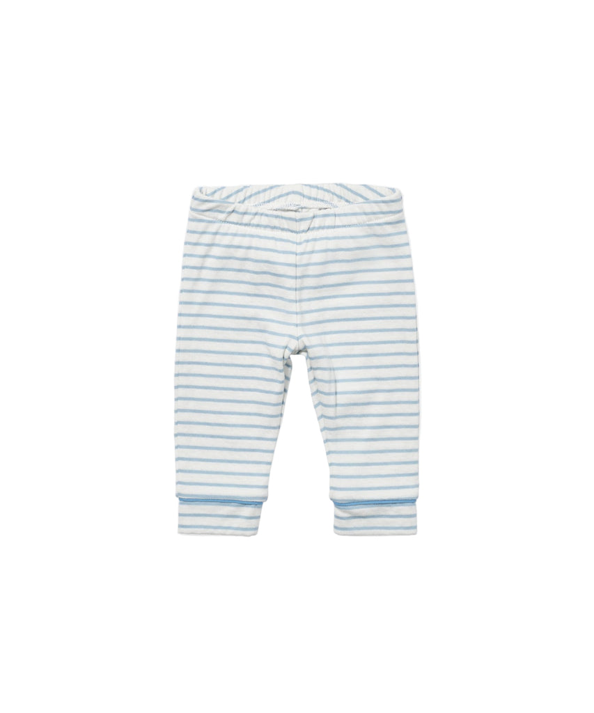 Andy Baby Legging in Dusty Blue Mini Stripe