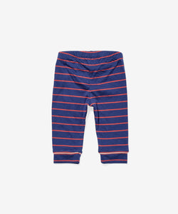 Andy Baby Legging in Navy Fine Stripe