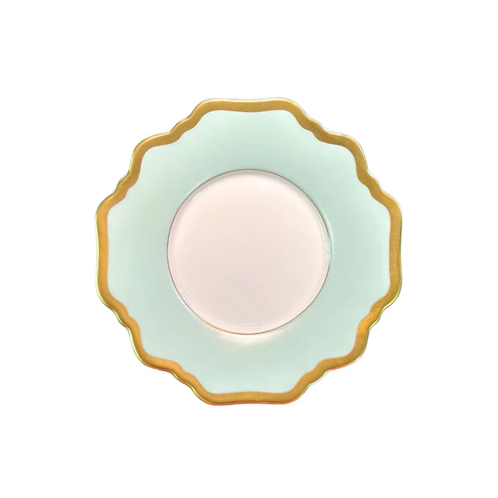 Anna's Palette Tea Saucer in Aqua Green