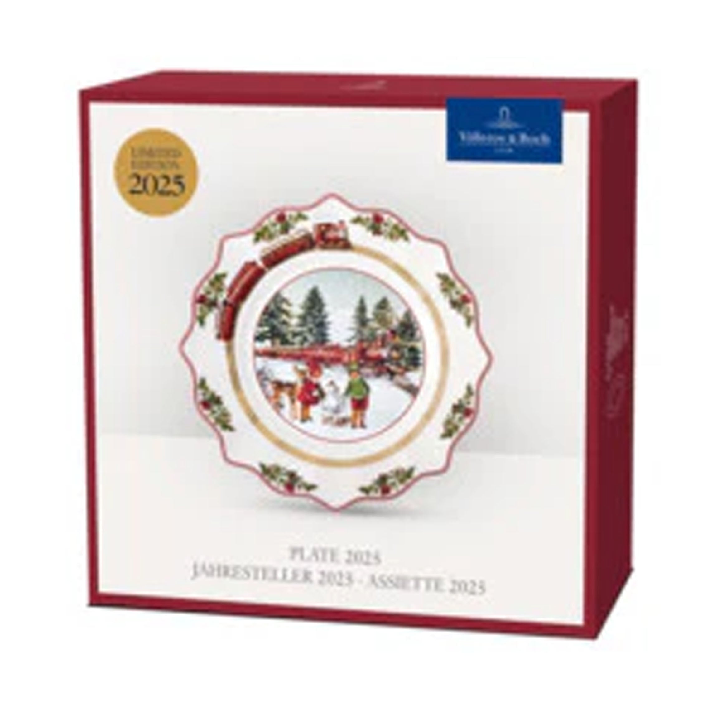 Annual Christmas Edition Salad Plate in Multi