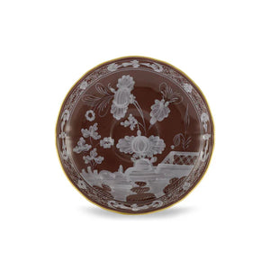 Oriente Italiano Antico Doccia Coffee Saucer in Castagna
