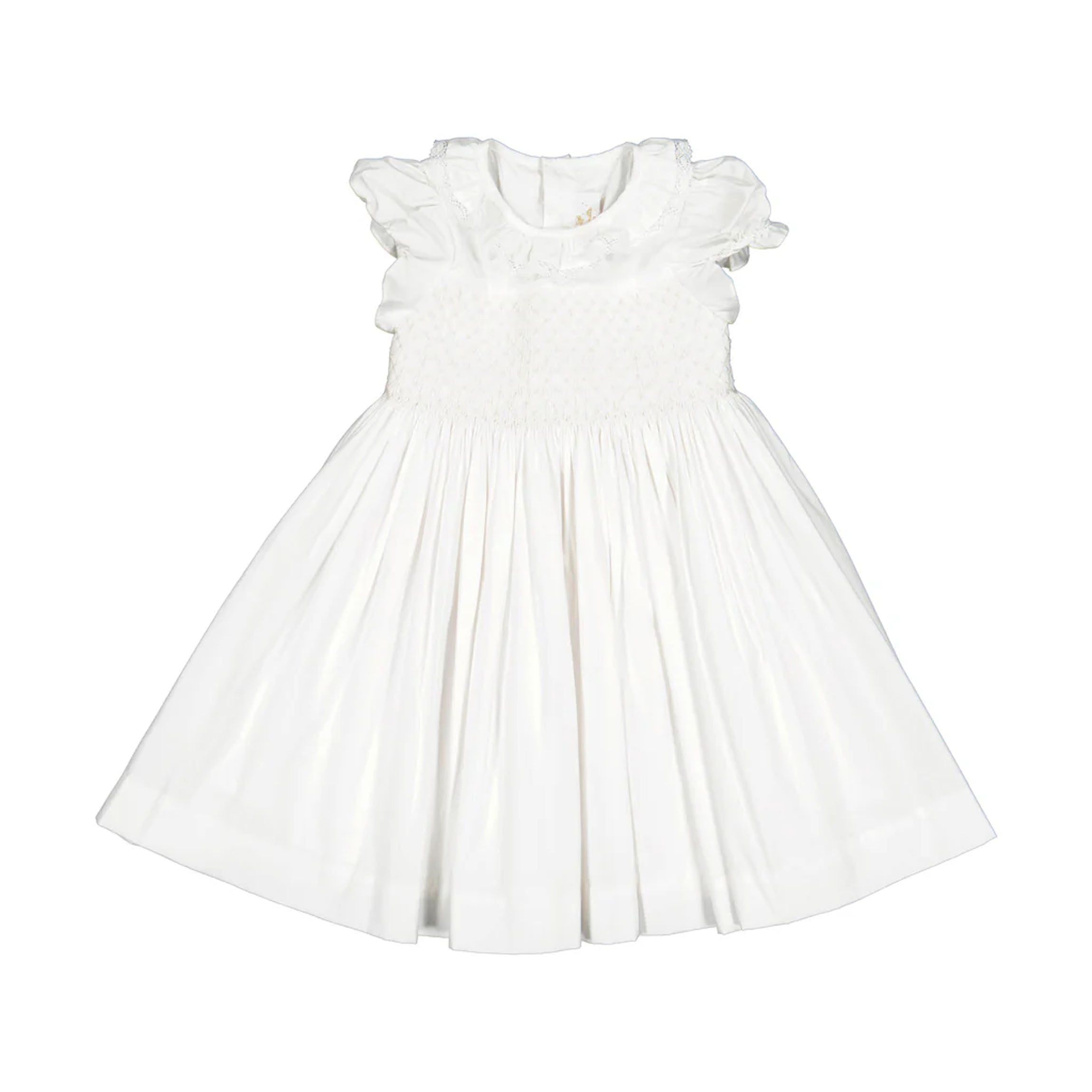 Antoinette Ceremony White Smocked Girl Dress