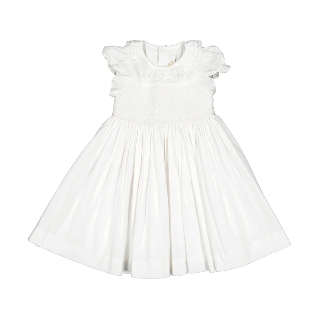 Antoinette Ceremony White Smocked Girl Dress