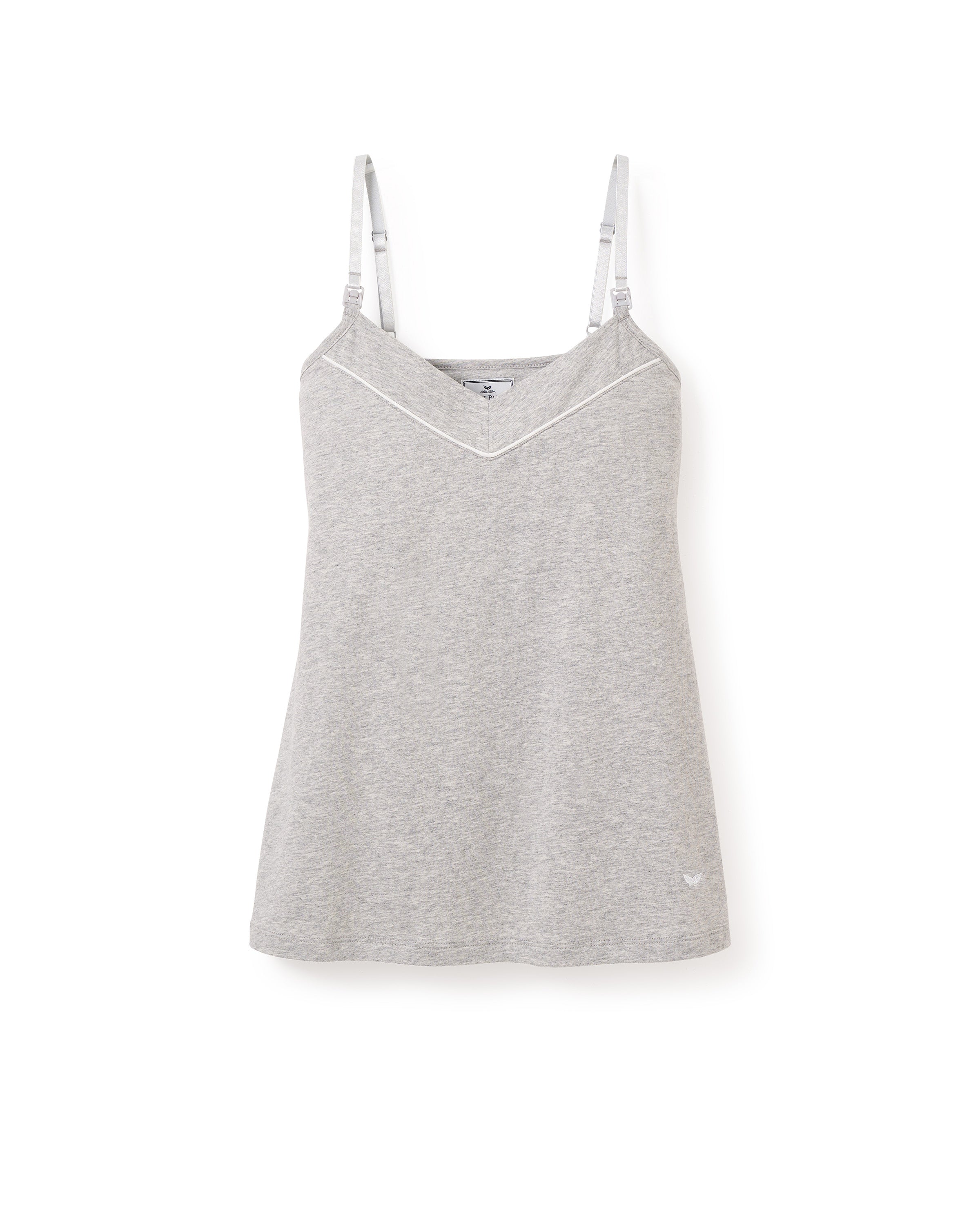 Women’s Pima Maternity Camisole in Light Heather Grey