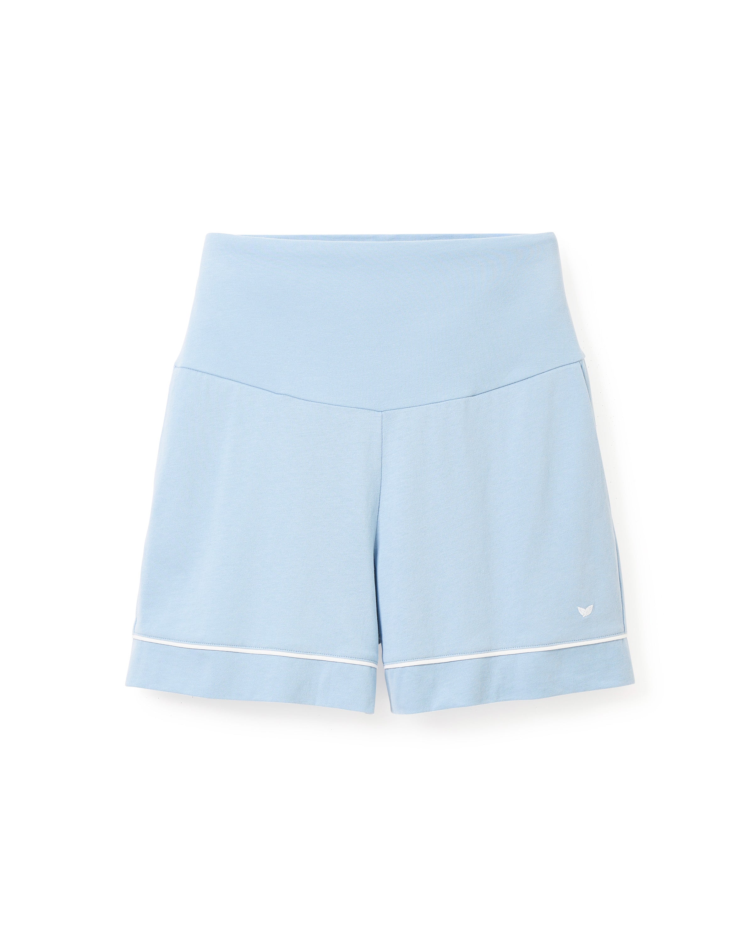 Women’s Pima Maternity Shorts in Periwinkle
