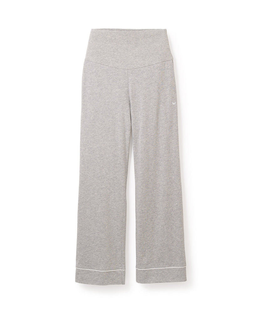 Women’s Pima Maternity Pants in Light Heather Grey