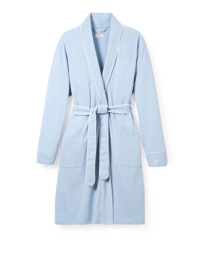 Women’s Pima Maternity Robe in Periwinkle